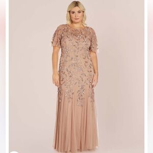 Adrianna Papell Rose Gold Dress